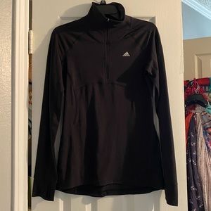 Adidas black half zip